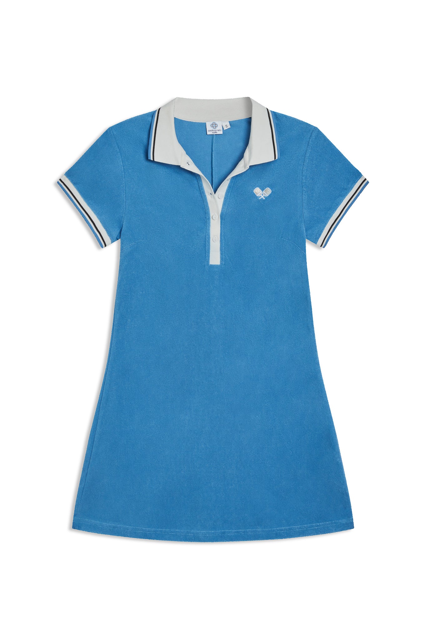 The Pickle Me Dress with matching boy short - Azure Blue