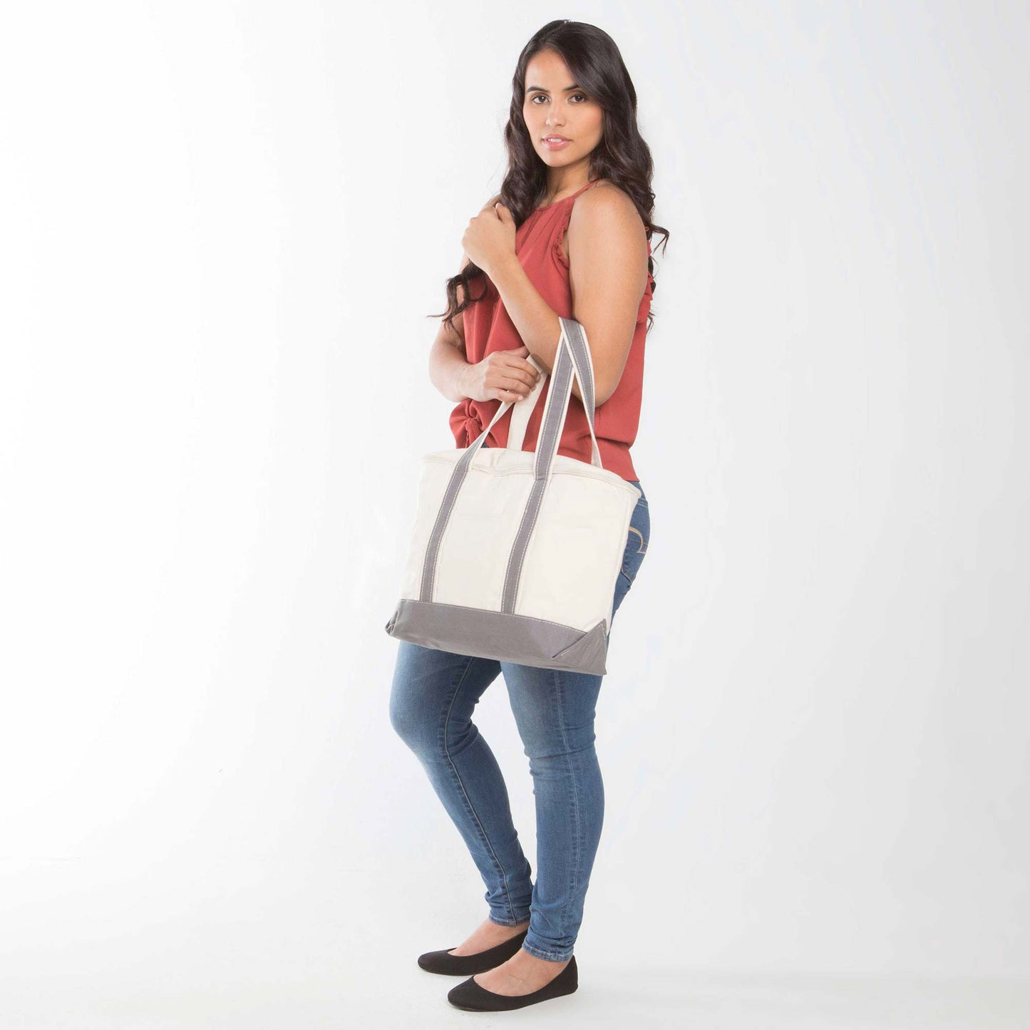 à la Plage Lunch Cooler – Gray & Cream