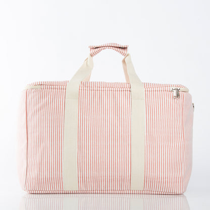Pickleball Striped Cooler Box – Rose & Cream