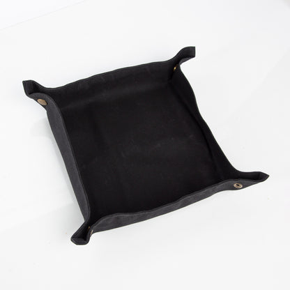 Black Waxed Canvas Desk Tray – Golf Icon