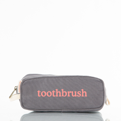 Toothbrush Kids Travel Kit – Gray with Pink