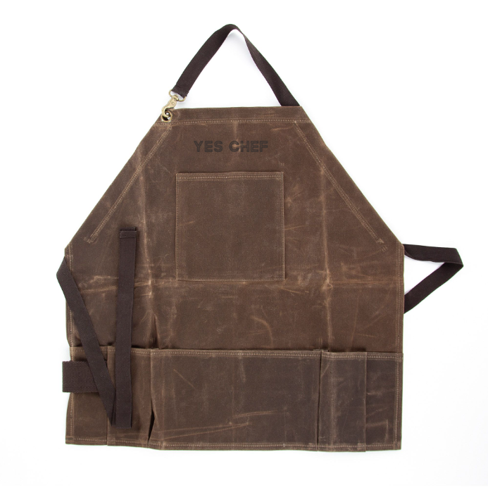 Yes Chef Half Apron - Olive